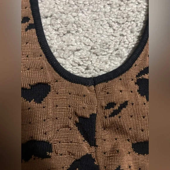 Nanushka Brown and Black Bodycon Maxi Dress - Picture 9 of 9